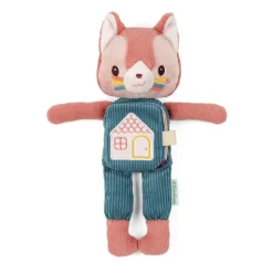 Peluche phosphorescente avec livre en tissu jeanne