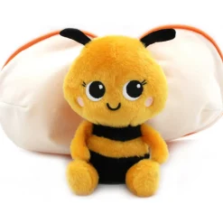Peluche réversible flipetz abeille et clémentine