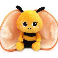 Peluche réversible flipetz abeille et clémentine