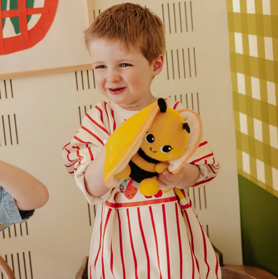 Peluche réversible flipetz abeille et clémentine