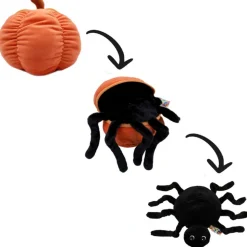 Peluche réversible flipetz araignée & citrouille