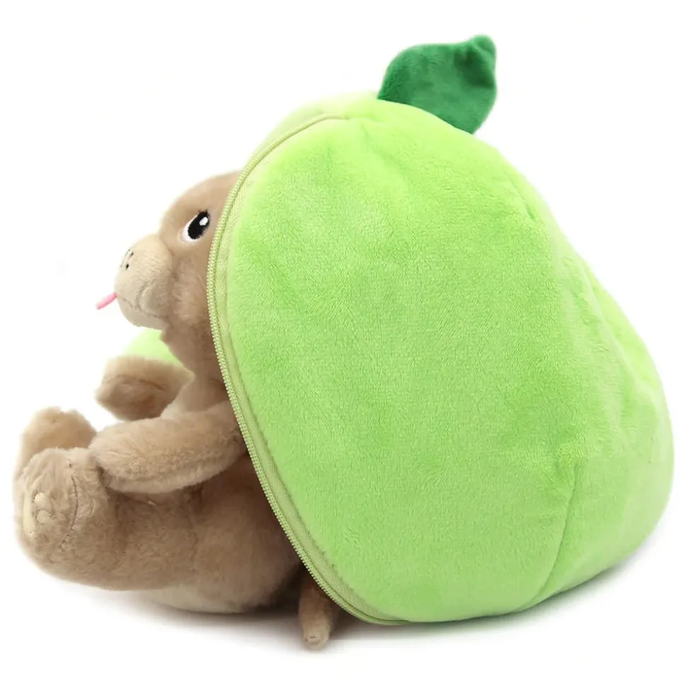 Peluche réversible flipetz chien et pomme