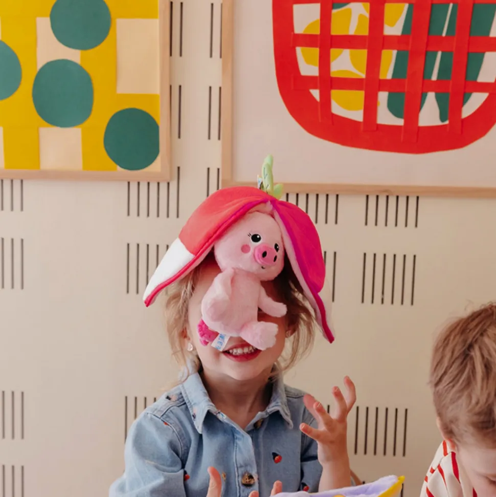 Peluche réversible flipetz cochon et radis