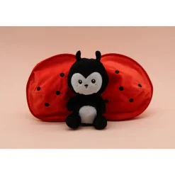 Peluche réversible flipetz coccinelle et tomate