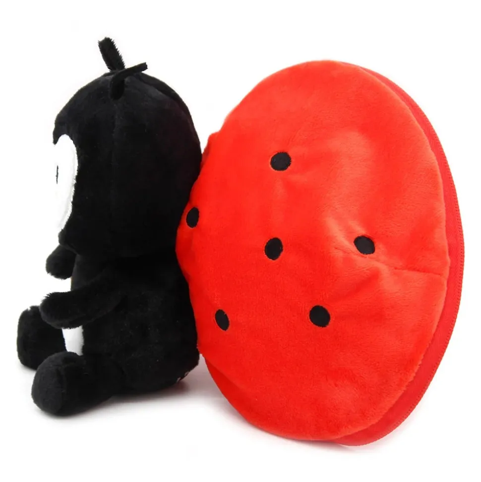 Peluche réversible flipetz coccinelle et tomate