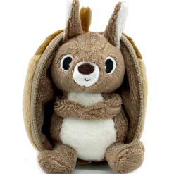 Peluche réversible flipetz écureuil & gland