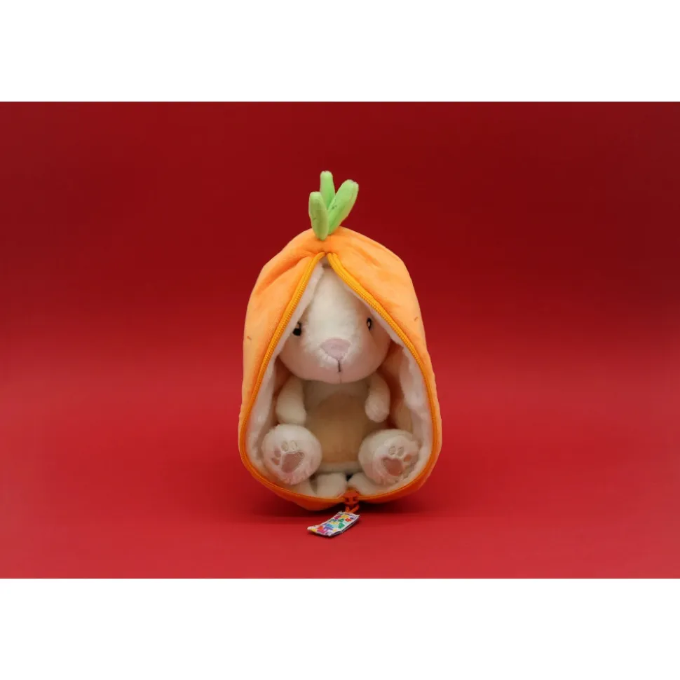 Peluche réversible flipetz lapin et carotte