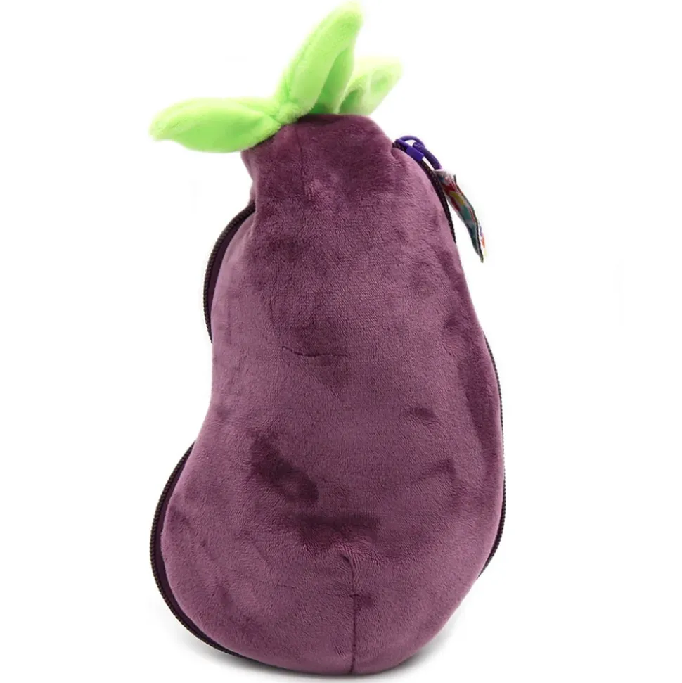 Peluche réversible flipetz éléphant et aubergine