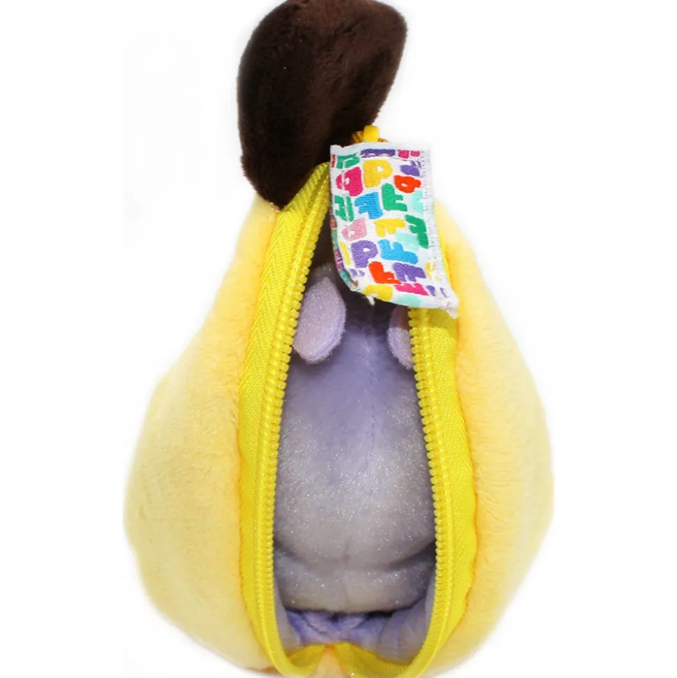 Peluche réversible flipetz papillon et banane
