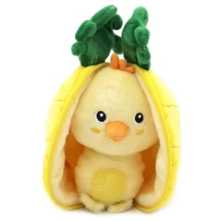 Peluche réversible flipetz poussin et ananas