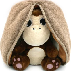 Peluche réversible flipetz singe et noix de coco