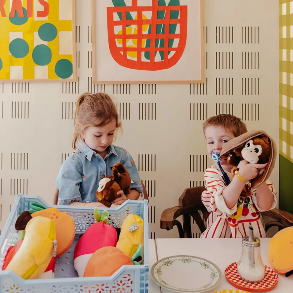 Peluche réversible flipetz singe et noix de coco