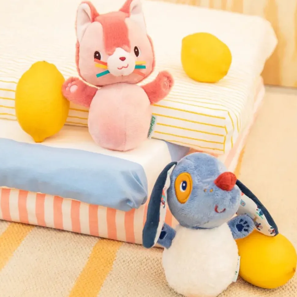 Peluche sonore culbuto jules le chien