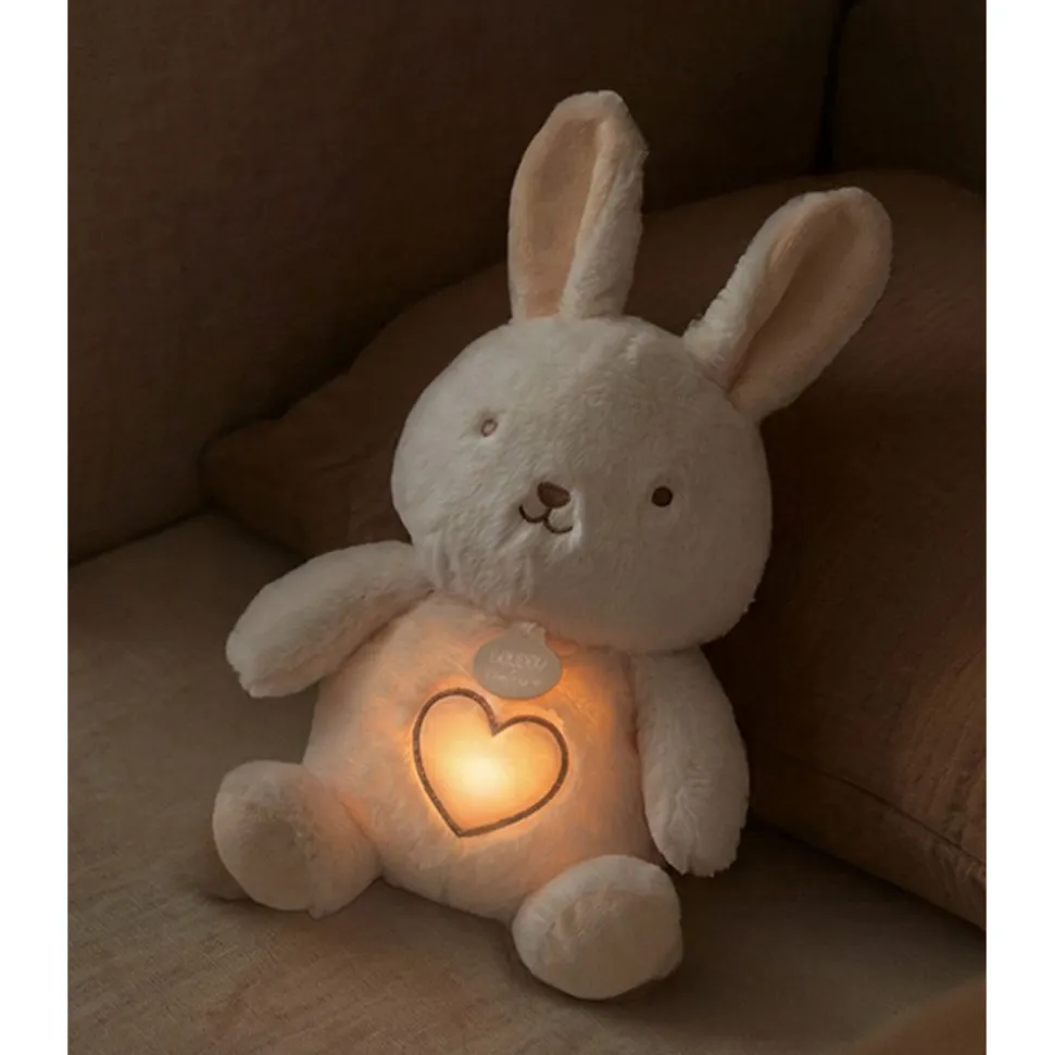 Peluche sonore et lumineuse respi'rêves lapin