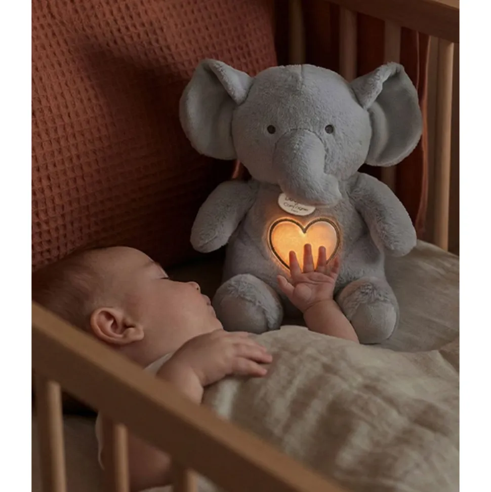 Peluche sonore et lumineuse respi'rêves elephant