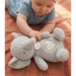 Peluche sonore et lumineuse respi'rêves elephant