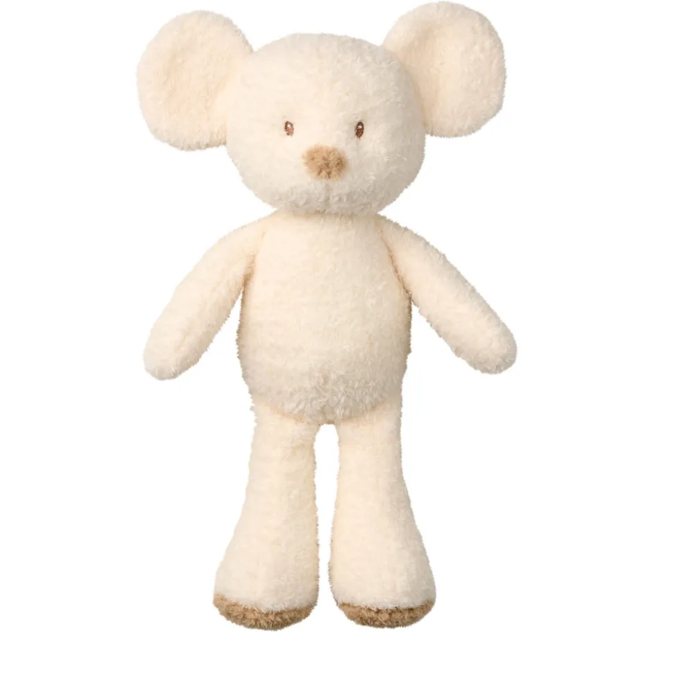 Peluche souris bouclette 30cm écruteddy bouclette