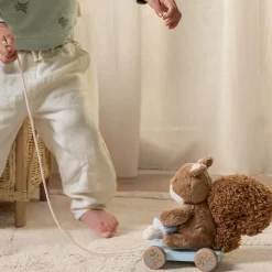 Peluche à tirer écureuil fsc - forest friends
