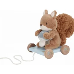 Peluche à tirer écureuil fsc - forest friends
