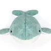 Peluche ultra douce balaine 52 cm bleu/blanc