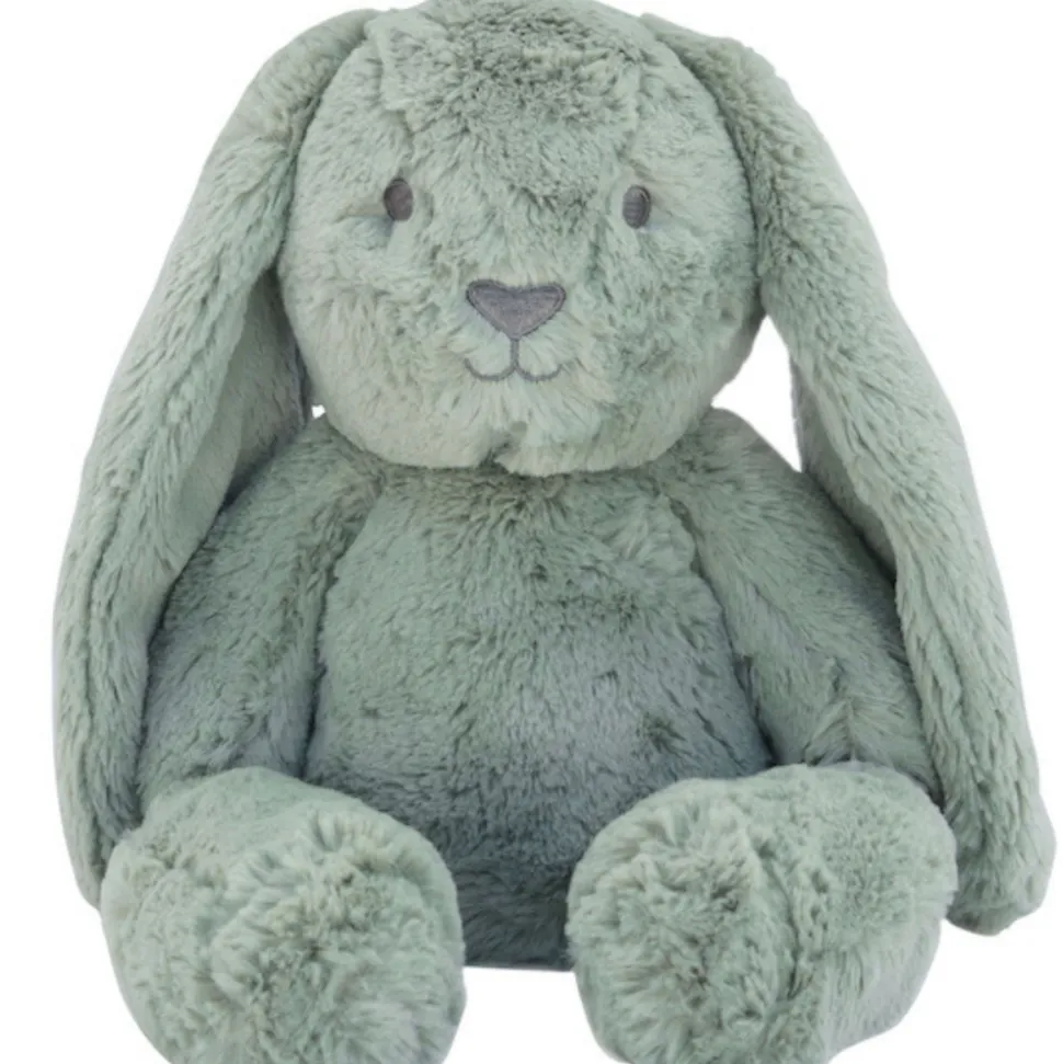 Peluche ultra douce lapin 36 cm - sauge