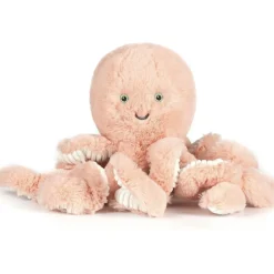 Peluche ultra douce poulpe 38 cm - rose des sables