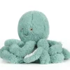 Peluche ultra douce poulpe 38 cm - bleu céladon