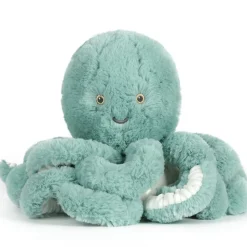 Peluche ultra douce poulpe 38 cm - bleu céladon