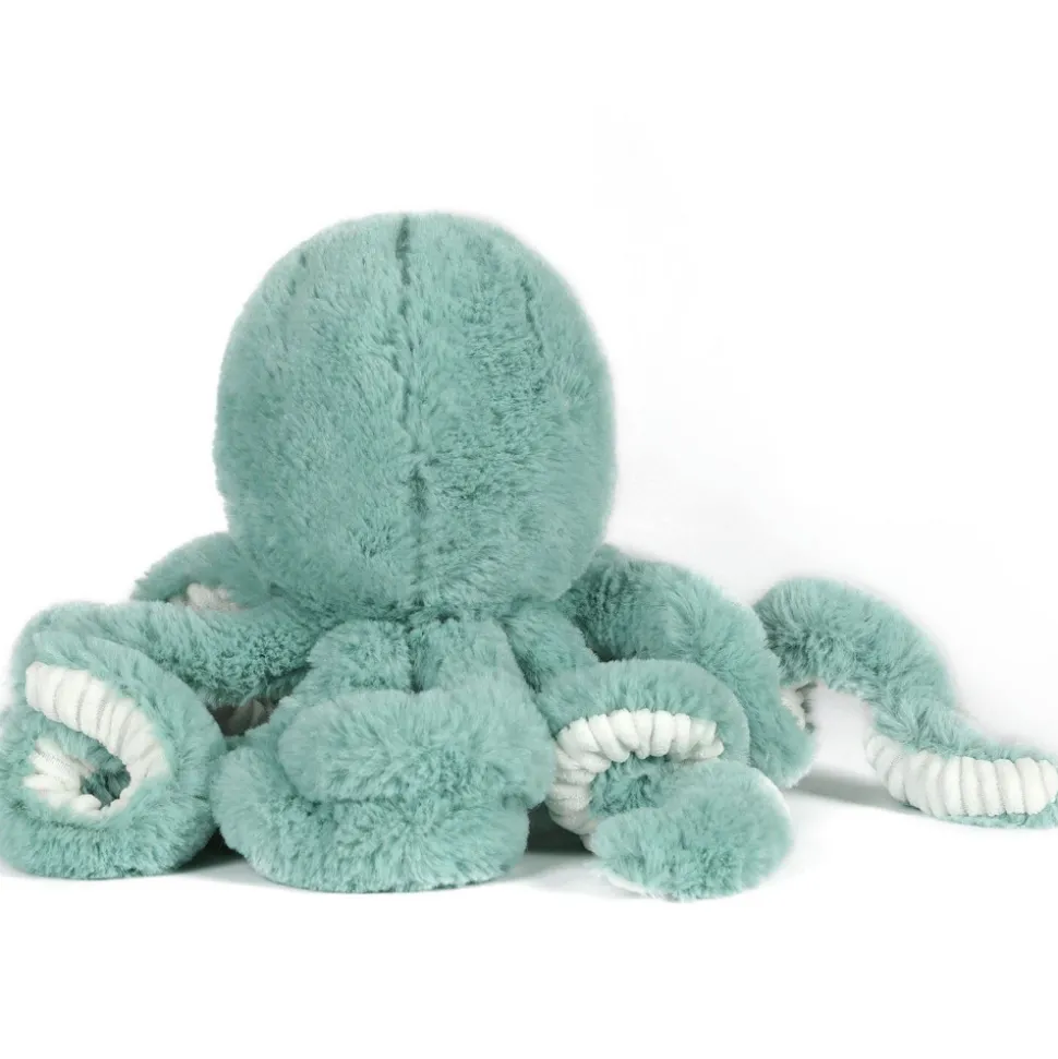 Peluche ultra douce poulpe 38 cm - bleu céladon
