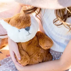 Peluche ultra douce renard 40 cm -cuivré