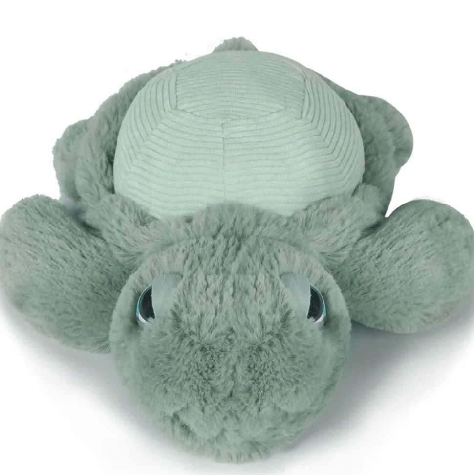 Peluche ultra douce tortue 33 cm - sauge