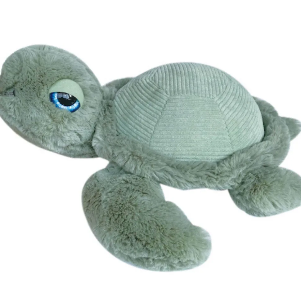 Peluche ultra douce tortue 33 cm - sauge