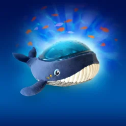 Peluche veilleuse bébé projection effets aquatiques baleine aqua dream