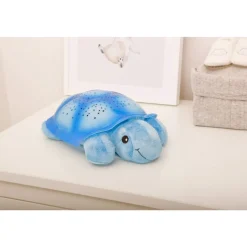 Peluche veilleuse bébé projection plafond twilight tortue bleue