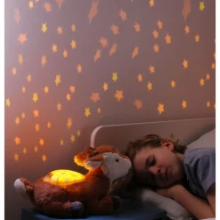 Peluche veilleuse bébé projection plafond twilight buddies faon