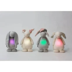 Peluche veilleuse lapin crème
