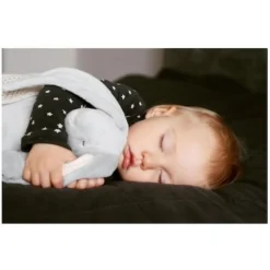 Peluche veilleuse lapin gris