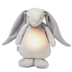Peluche veilleuse lapin gris