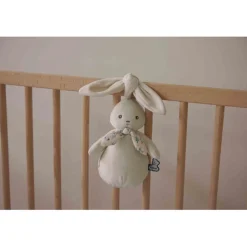 Peluche veilleuse nomade lapin crème