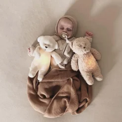 Peluche veilleuse ours crème