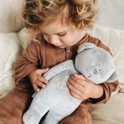 Peluche veilleuse ours gris