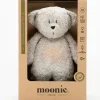 Peluche veilleuse ours nature bio gris minéral