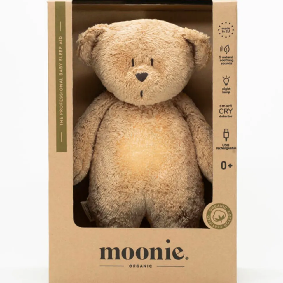 Peluche veilleuse ourson nature bio cappuccino