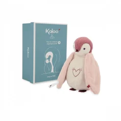 Peluche veilleuse pingouin rose