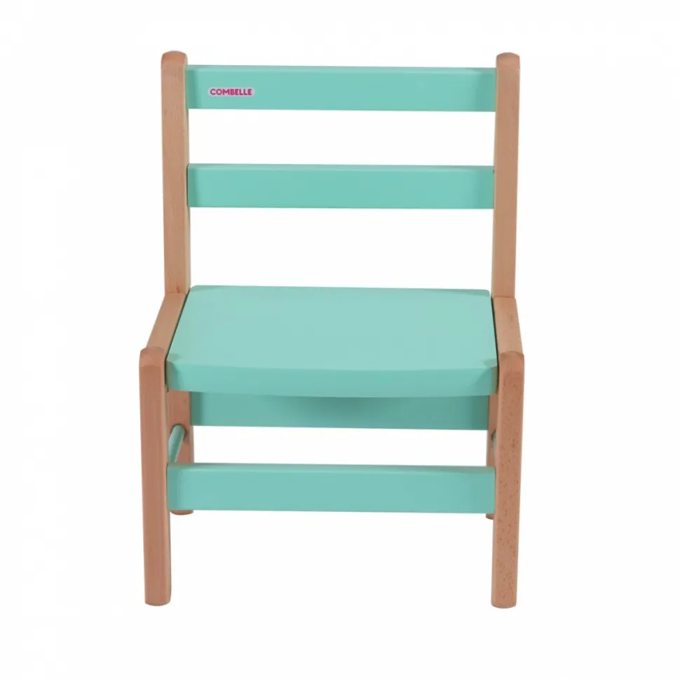 Petite chaise basse enfant louise hybride vert mint