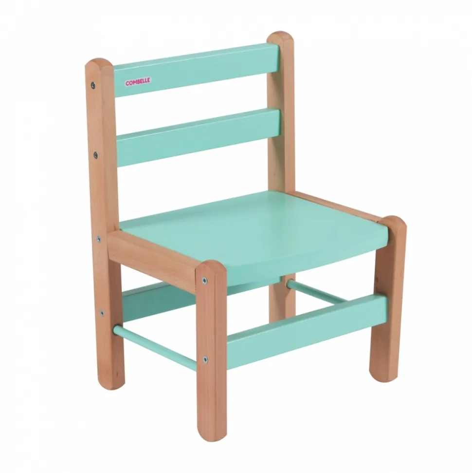 Petite chaise basse enfant louise hybride vert mint