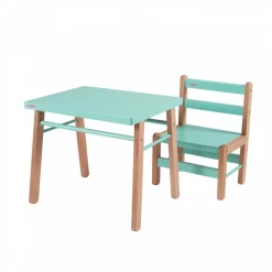 Petite chaise basse enfant louise hybride vert mint