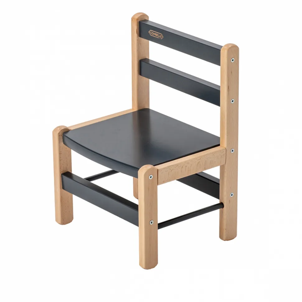 Petite chaise basse enfant louise anthracite