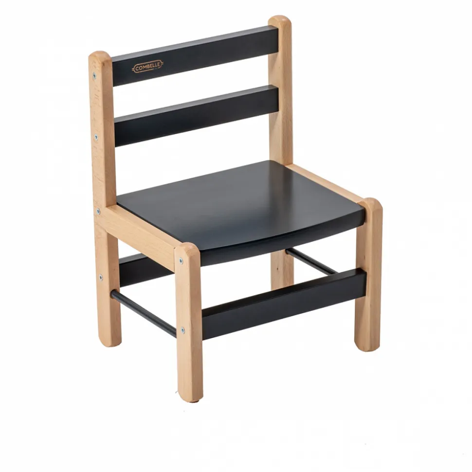 Petite chaise basse enfant louise anthracite
