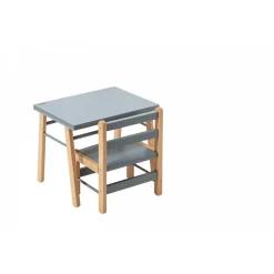 Petite table enfant gabriel hybride bleu gris